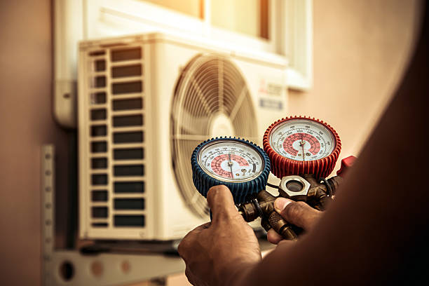 Professional Heat Pump Repair technician working in El Dorado Hills, CA